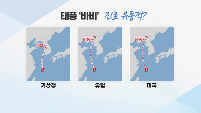 [날씨] 폭풍우 몰고 북상 중인 태풍 '바비'...진로 변화 있나? / YTN