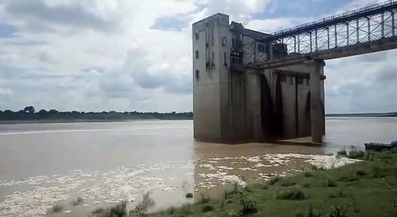 आगरा: चंबल नदी का तेजी से बढ़ रहा जलस्तर, नदी किनारे शिव मंदिर डूबा