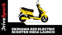 Okinawa R30 Electric Scooter India Launch
