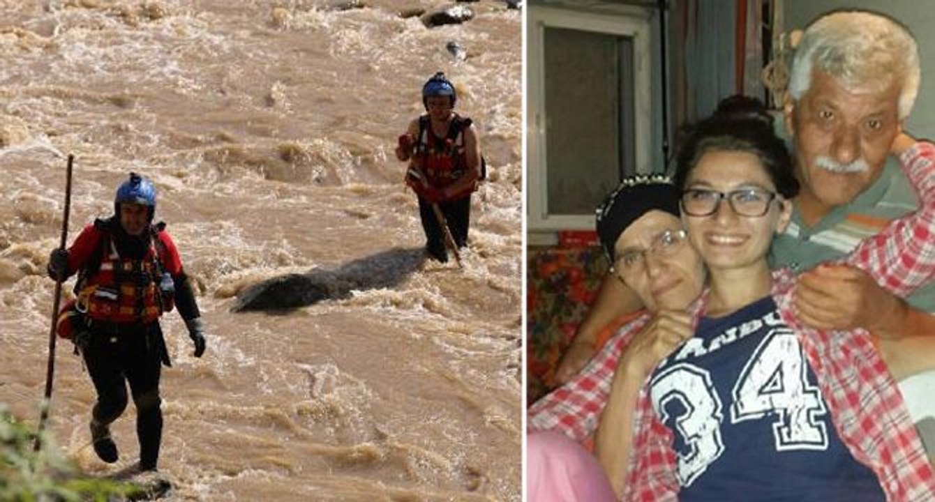 Selde kaybolan ailenin son sözleri ‘kurtarın’ olmuş