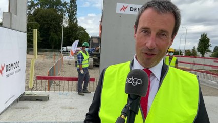 Le futur hangar pour avions A400M de la Défense sort de terre à Melsbroek