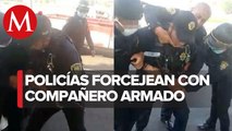 Policías involucrados en riña en la GAM ya están ante el MP