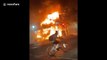 Buildings set on fire as protests erupt in Wisconsin after Jacob Blake shooting