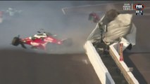 IndyCar Series 2020 Indy 500 Pigot Massive Crash and Sato Win 2 Times