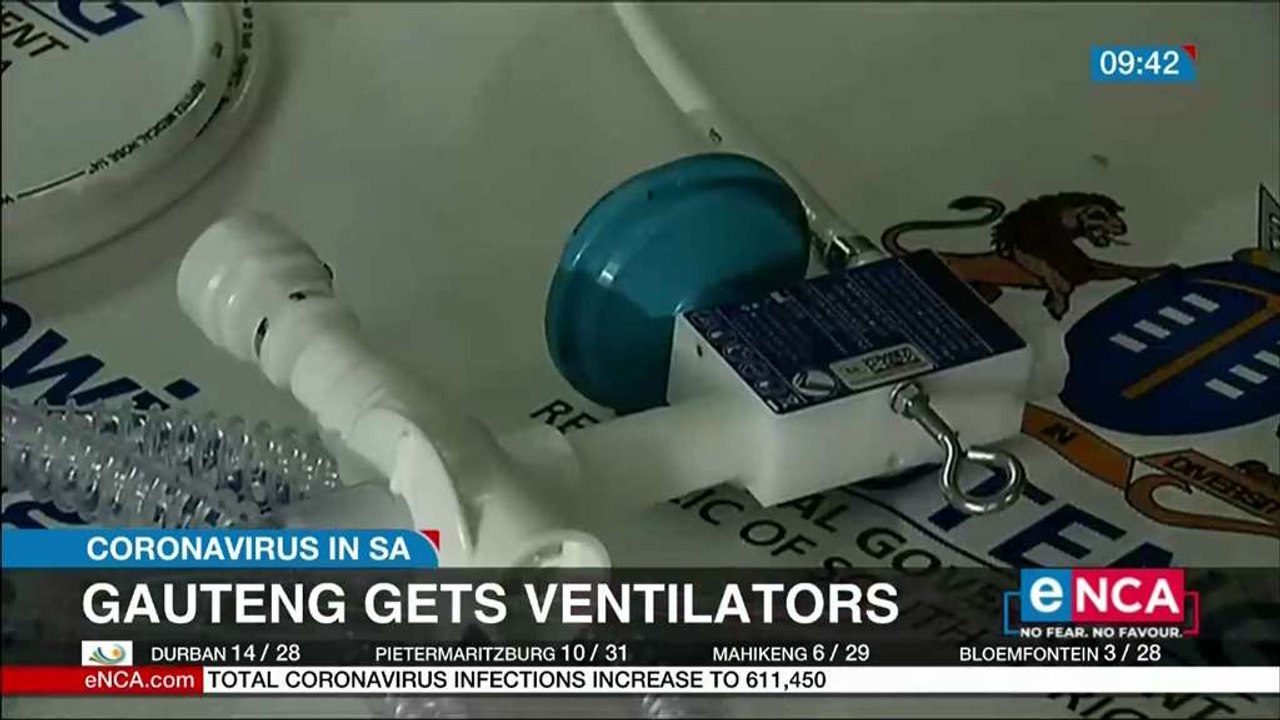 Gauteng gets ventilators