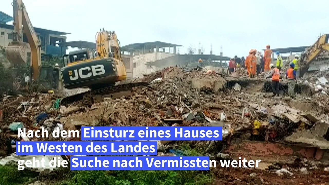 Nach Hauseinsturz in Indien zahlreiche Menschen vermisst