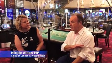 MP Nickie Aiken at the Hippodrome Casino- in the heart of the West End