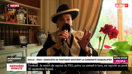 Morandini Live : Geneviève de Fontenay "outrée" par la disqualification d'Anaëlle Guimbi (Vidéo)