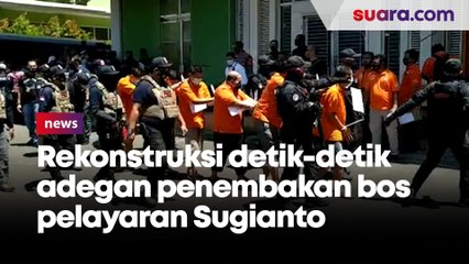 Rekonstruksi  Adegan Penembakan Bos Pelayaran di Kelapa Gading