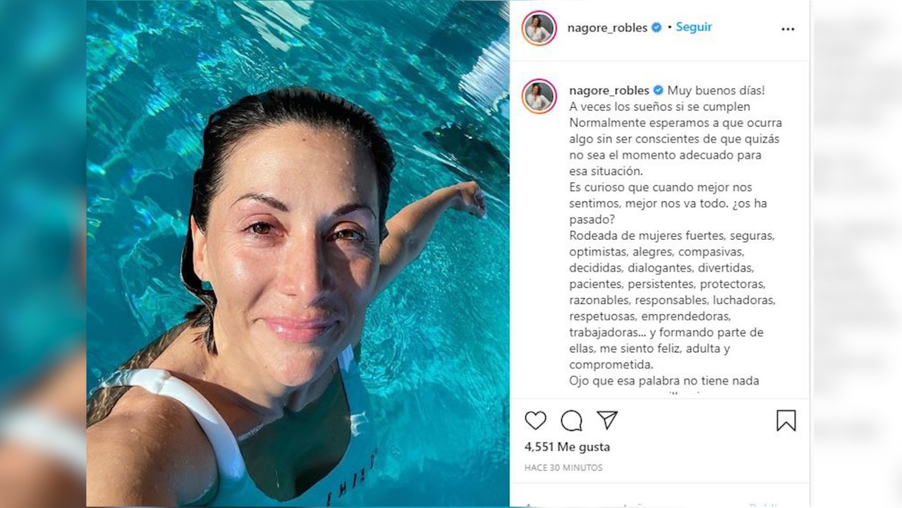 Nagore Roble, más sincera que nunca, reflexiona acerca de en quién se ha convertido