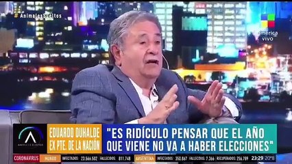 Duhalde habló de un golpe