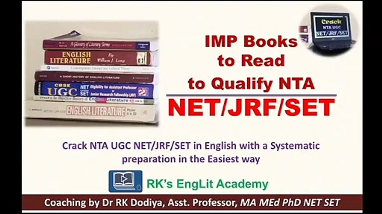 Important Books for NTA UGC NET Exam 2020