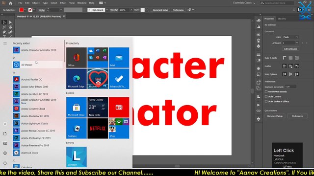 Adobe Character Animator Introduction -Hindi | हिंदी | Class 01 | Creating An Illustrator Puppet |