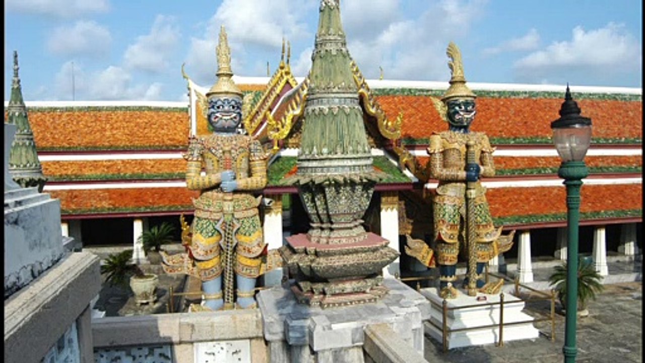 The Grand Palace and Wat Phra Keaw in Bangkok, Thailand.