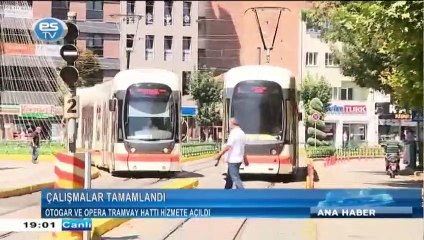 Otogar ve Opera tramvay hattı hizmete açıldı
