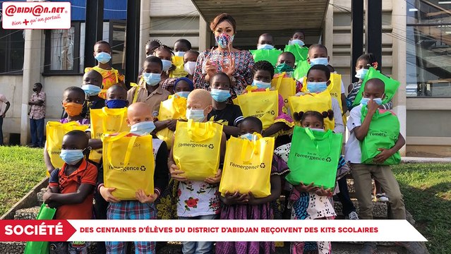Société : Des centaines d’élèves du district d'Abidjan reçoivent des kits scolaires