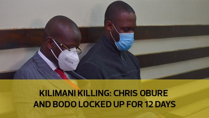Kilimani killing: Chris Obure and Bodo locked up for 12 days