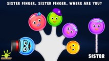 Finger Family Collection - 5 Lollipop Finger Family Songs - Daddy Finger Nursery Rhymes