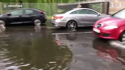 Storm Francis brings torrential rain to London, UK