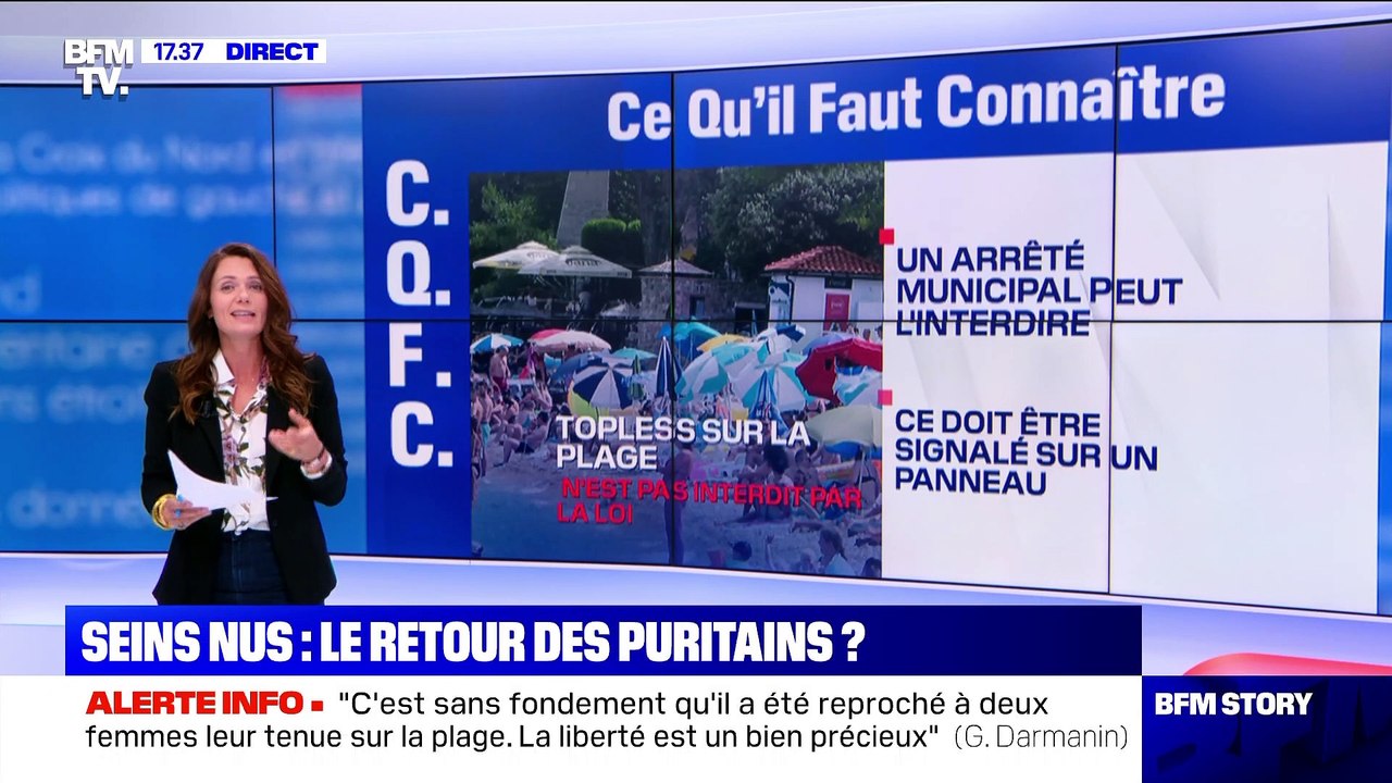 Story 3 : Seins nus sur la plage, légal mais choquant ? - 25/08