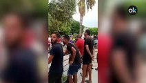 Cientos de inmigrantes ilegales del CETI Melilla se manifiestan para exigir su traslado a la península
