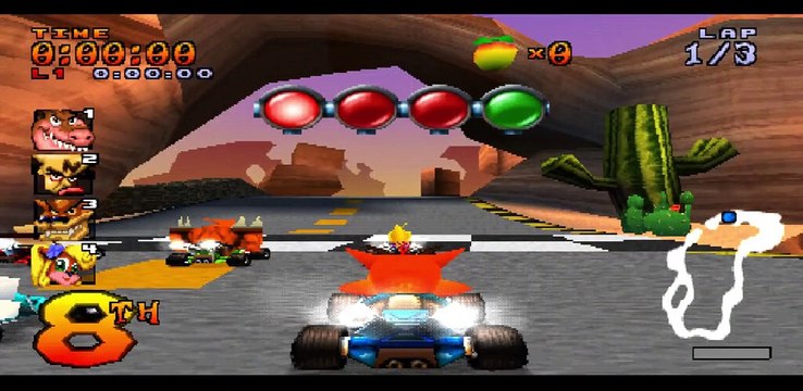 Crash CTR - Dyngo Canyon - PLAYSTATION SONY