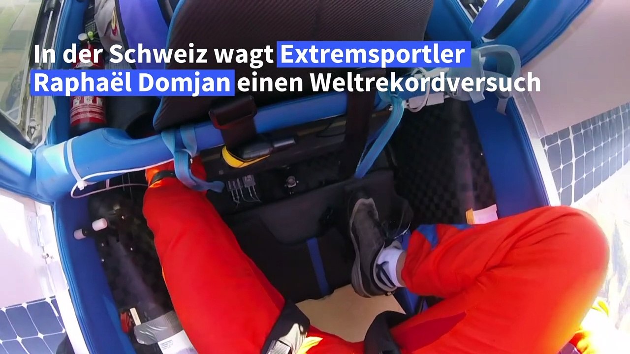 Weltrekord: Fallschirmsprung aus Solar-Segler