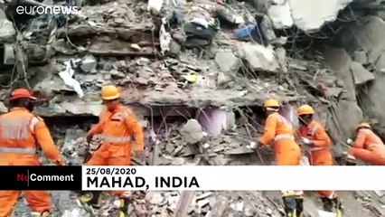 En Inde, des habitants piégés après l'effondrement d'un immeuble