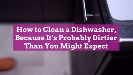 How to Clean a Dishwasher, Because It's Probably Dirtier Than You Might Expect