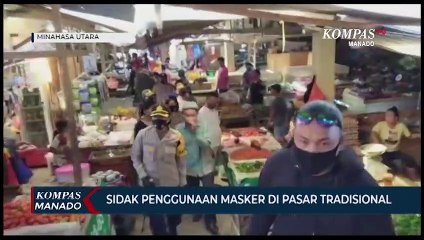 Kapolres Sidak Penggunaan Masker Di Pasar Tradisional