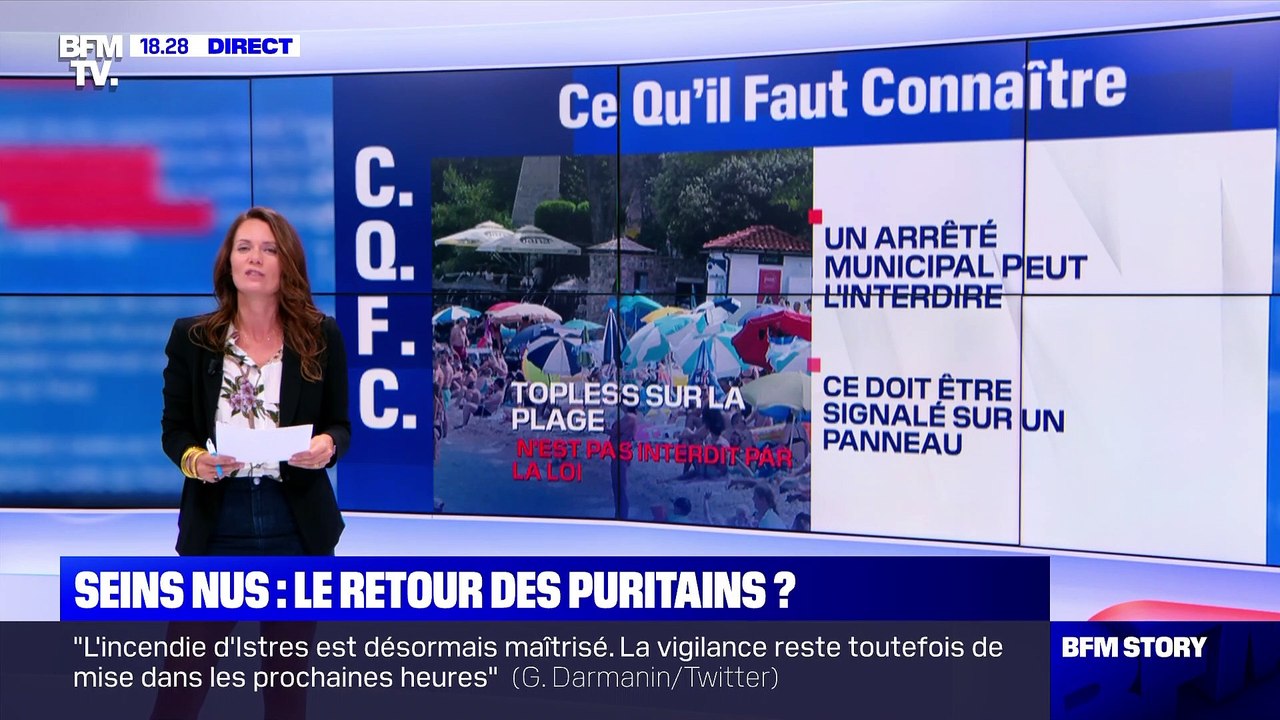 Story 6 : Seins nus sur la plage, légal mais choquant ? - 25/08