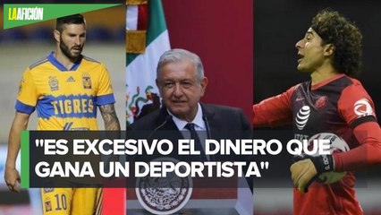 AMLO cuestiona altos sueldos de deportistas