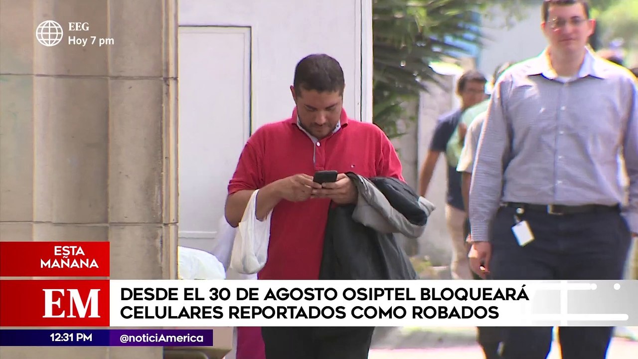 Desde el 30 de agosto OSIPTEL bloqueará celulares reportados como robados | Edición Mediodía (HOY)
