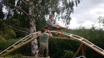 Uncle Makes Dreams Come True With Backyard Roller Coaster