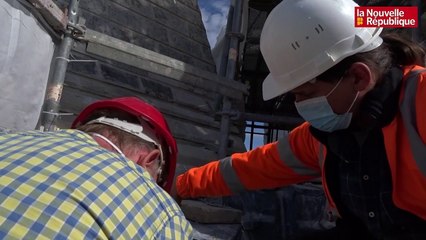 Descargar video: VIDEO. Loches : plongée au coeur du chantier de la collégiale Saint-Ours