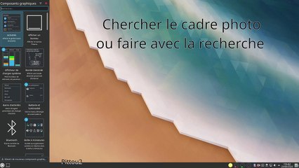 Comment ajouter le cadre photo sur le bureau kubuntu
