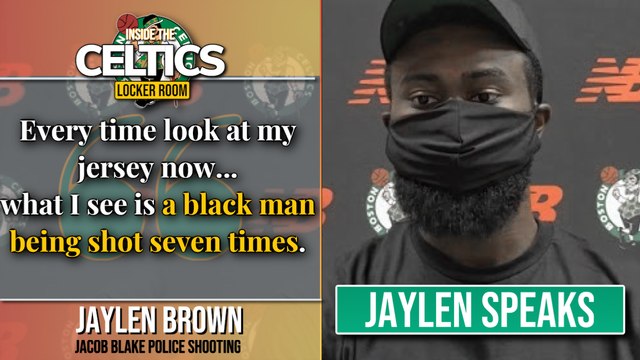 Jaylen Brown reacts to Jacob Blake shooting as Raptors mull boycott