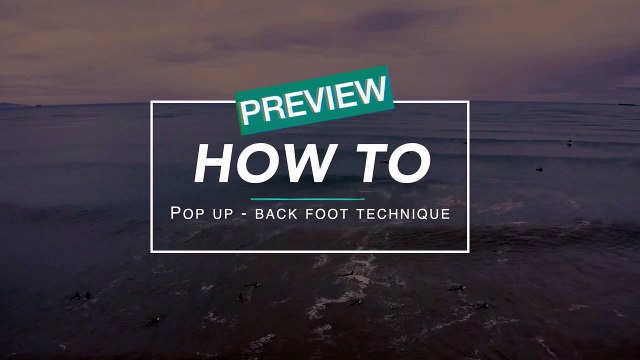 Learn the Pop-Up Back Foot Technique