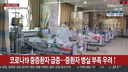 코로나19 중증환자 주말 정점…"병상확보 시급"