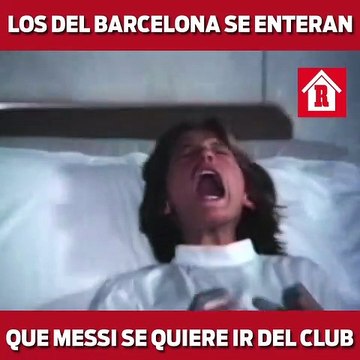 Aficionados del Barcelona se enteran que Messi se va