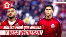 Jugadores pidieron reincorporar a Vega y Antuna, reveló Jesús Molina