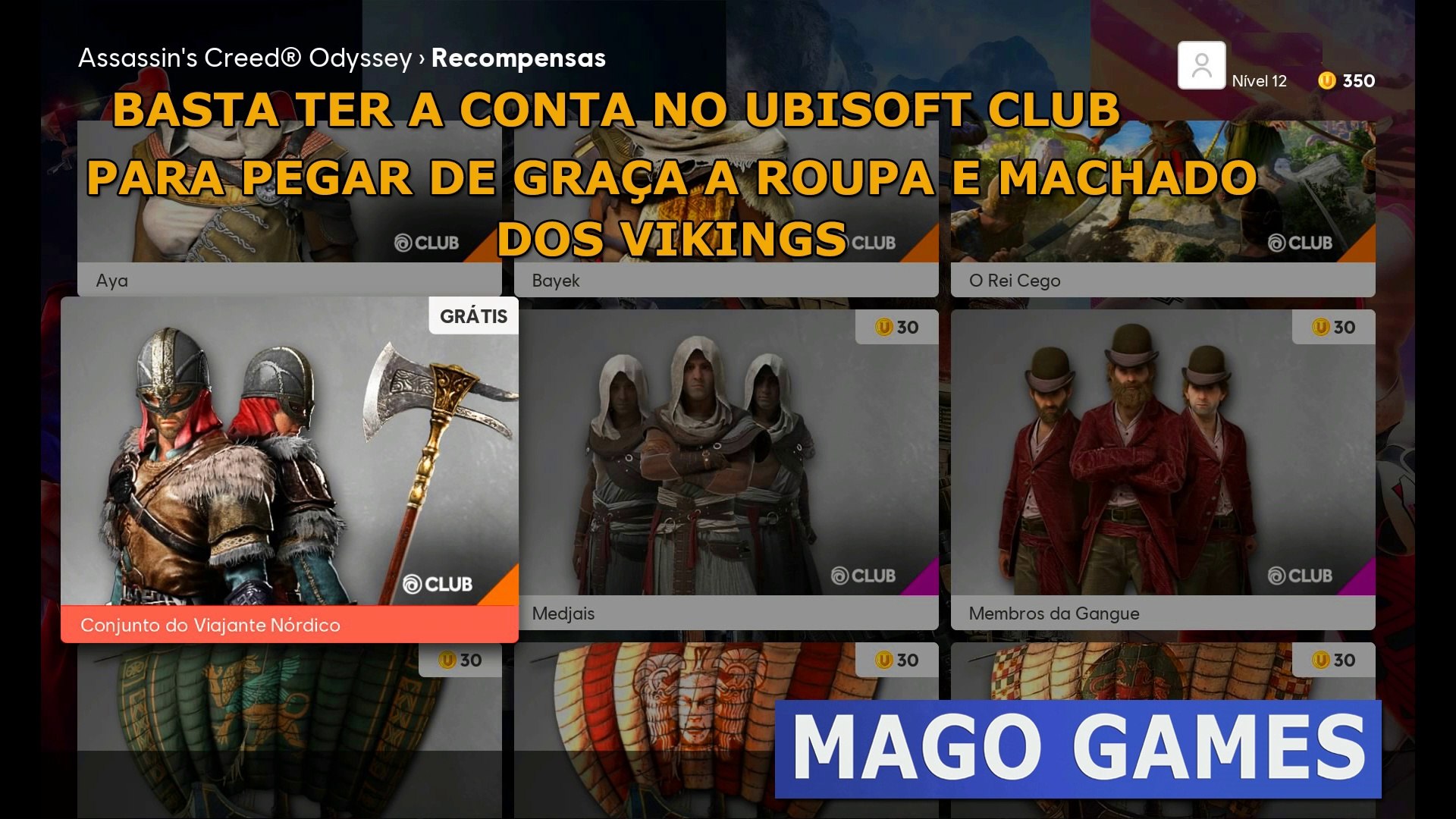 ⁣Assassin's Creed Odyssey - Como pegar o traje dos Vikings