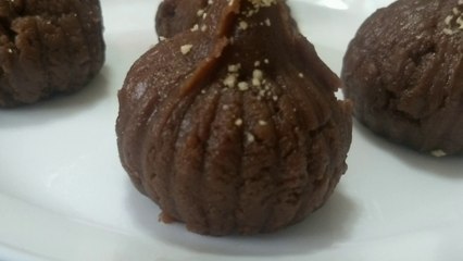 chocolate modak / 10 minute modak recipe