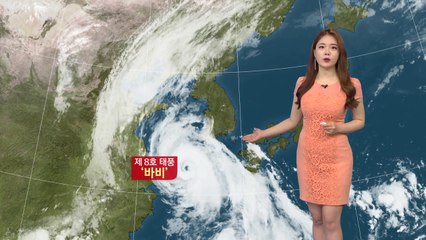 [날씨] 태풍 '바비' 15km/h 속도로 북상 중...현재 위치는? / YTN