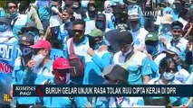 Buruh Gelar Demo Tolak Omnibus Law di Depan Gedung DPR, Ini Tuntutannya