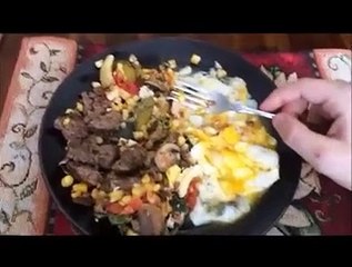 Full week of eating   skillfully inserted bicep flex