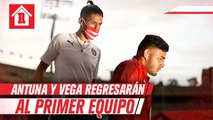 Vega y Antuna son perdonados y se reintegran al equipo