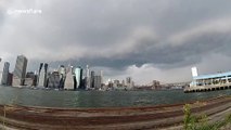 Timelapse captures thunderstorm watch from Manhattan
