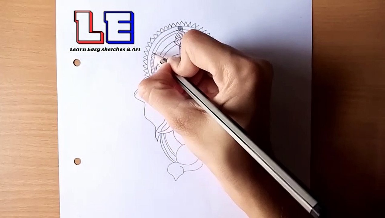How to draw Ganesha
