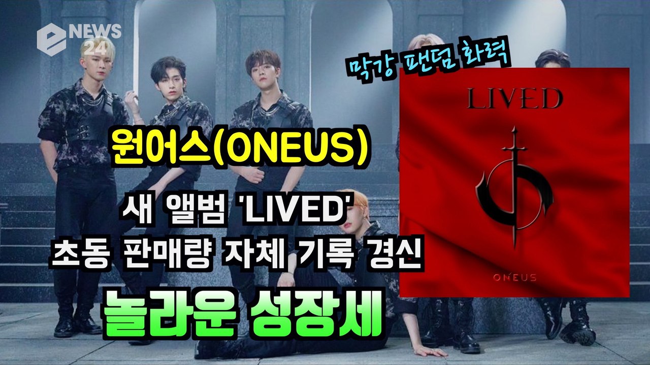 원어스(ONEUS), 새 미니앨범 'LIVED' 초동 판매량 자체 기록 경신 '놀라운...